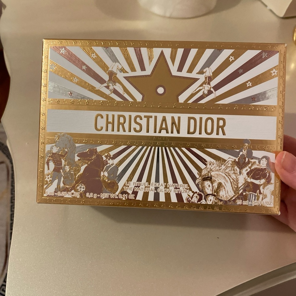 Dior Gold and White Accessory Box